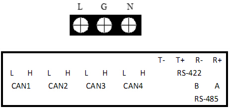 HW-C-60W-N100应急照明控制器外接端子图