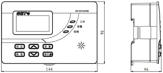 DH-GSTN5300/5K信号处理模块外形示意图