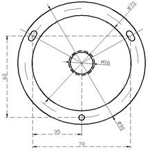 JTG-ZF-C34防爆点型紫外火焰探探测器支架