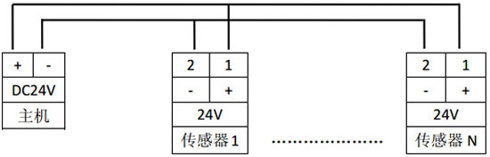USC6531三相三线电压监测传感器工作电源接线方式图