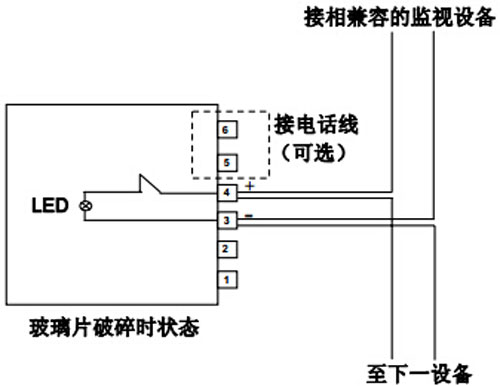 J-SAP-M-M500K/P手动报警按钮接线示意图