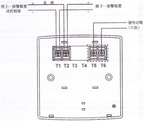 J-SAP-M-M900K手动报警按钮系统接线图