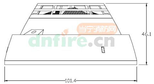 JTY-GM-GY601点型光电感烟火灾探测器外观尺寸图