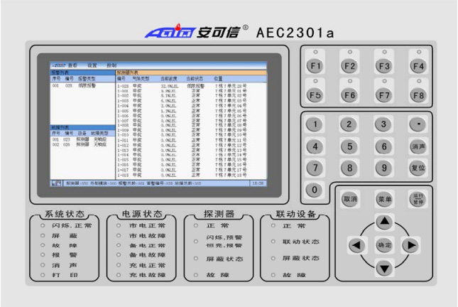 AEC2301a可燃气体报警控制器面板