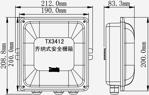 TX3412齐纳式安全栅箱