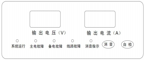 TD0804B联动电源面板结构示意图