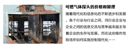 可燃气体探头价格和原理