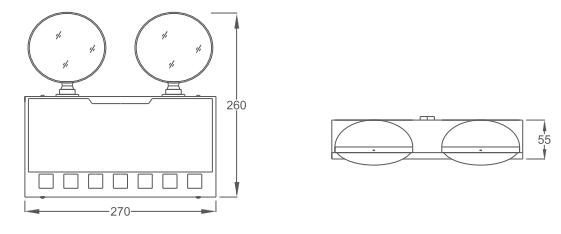 KE-ZFJC-E3W-B01集中电源集中控制型消防应急照明灯具