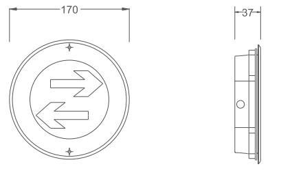 KE-BLJC-1LREI1W-DO2B集中电源集中控制型消防应急照明灯具（地埋式）