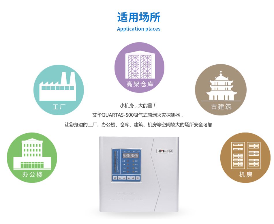 QUARTAS-500吸气式感烟火灾探测器产品应用场所