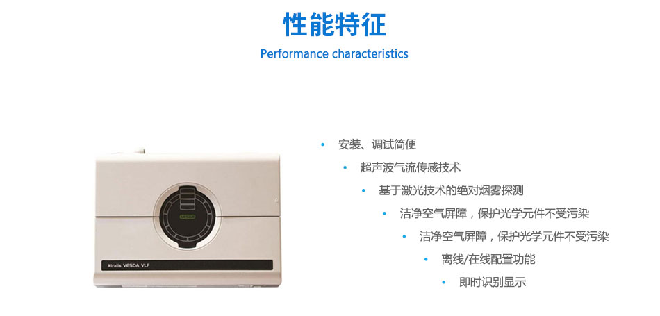 VLF-250极早期空气采样烟雾探测器产品特点