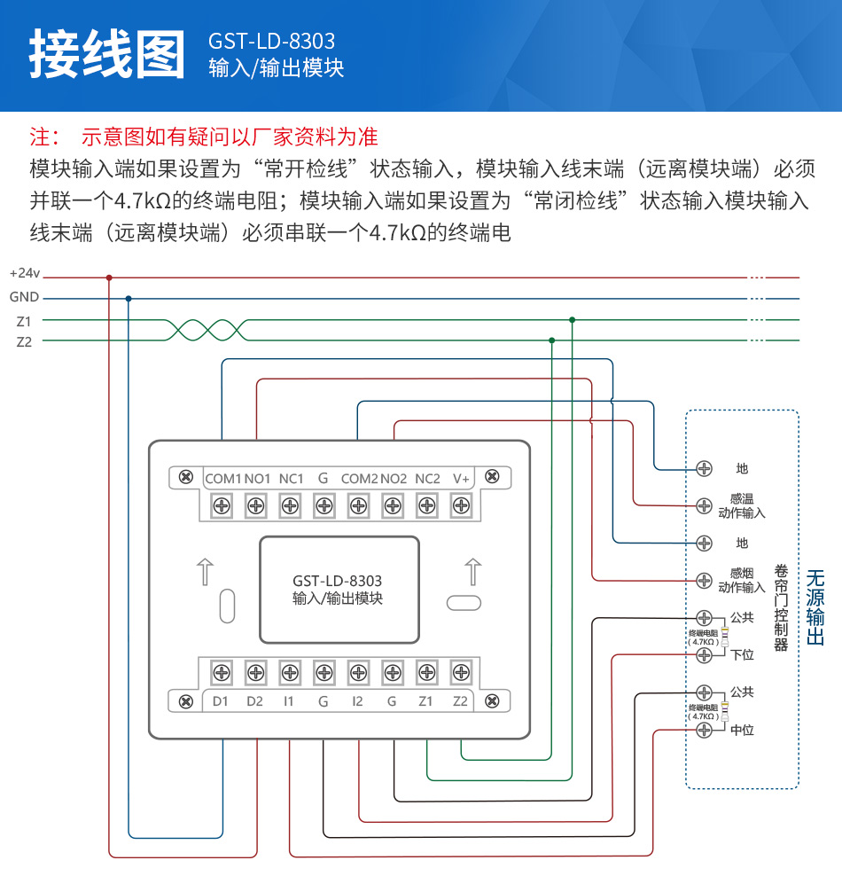 GST-LD-8303输入输出模块产品特点