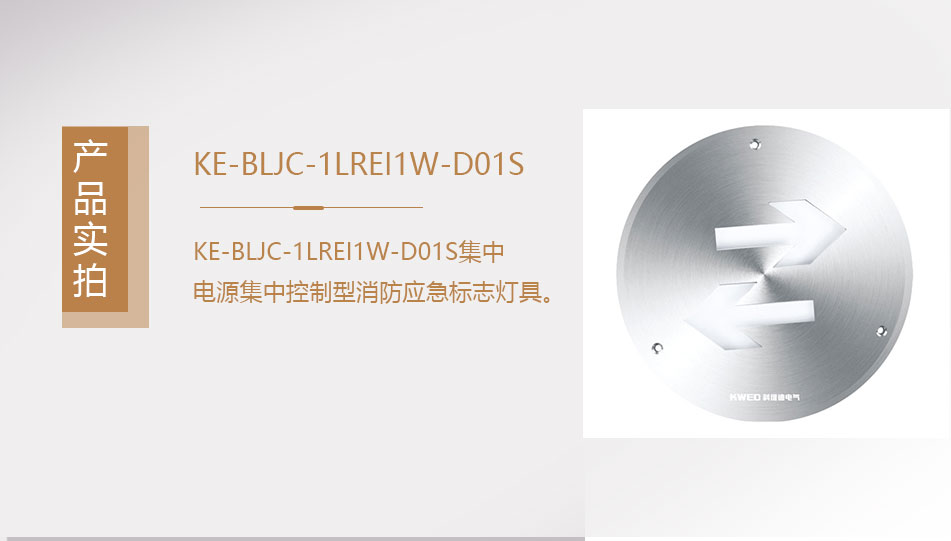 KE-BLJC-1LREI1W-D01S集中电源集中控制型消防应急标志灯具（地埋式）