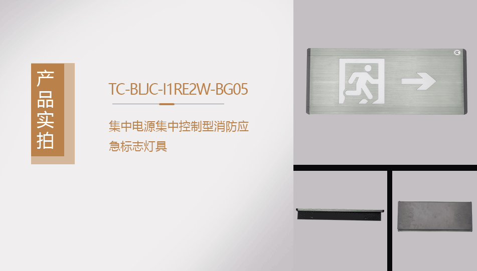 TC-BLJC-I1RE2W-BG05集中电源集中控制型消防应急标志灯具实拍