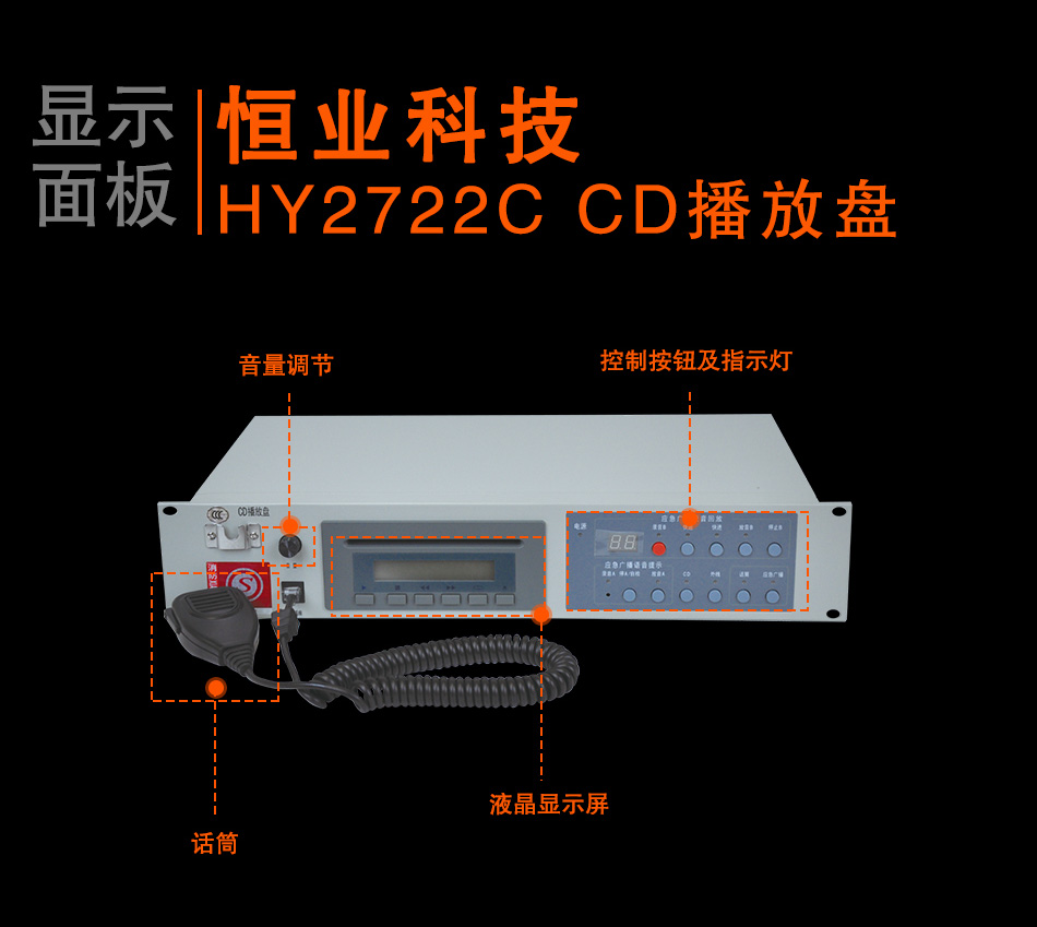 HY2722C CD播放盘显示面板