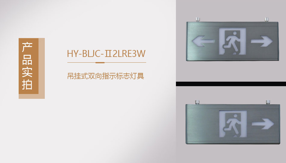 HY-BLJC-Ⅱ2LRE3W吊挂式双向指示标志灯具展示