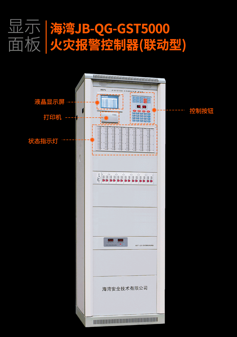JB-QG-GST5000火灾报警控制器(联动型)显示面板