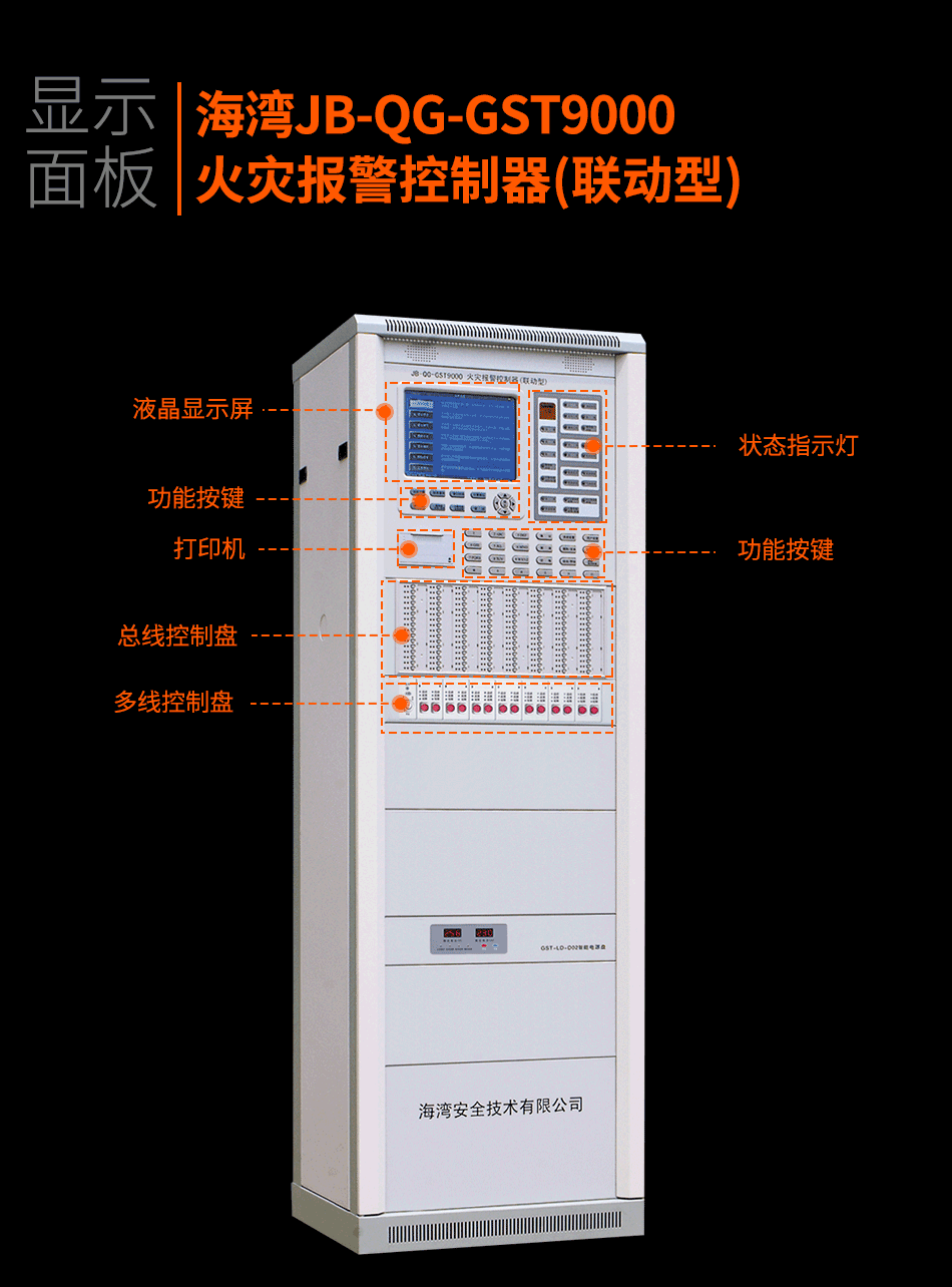 JB-QG-GST9000火灾报警控制器(联动型)显示面板