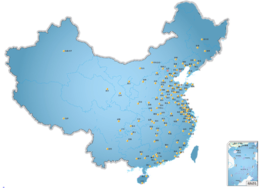 全国有140余个城市设有营销分支机构
