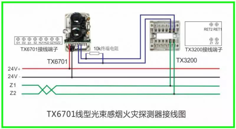 泰和安火灾报警产品接线示意图