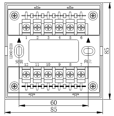 LD60(ED)模块底座外形