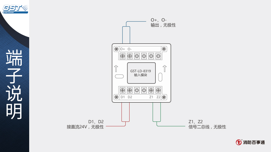 海湾GST-LD-8319输入模块接线