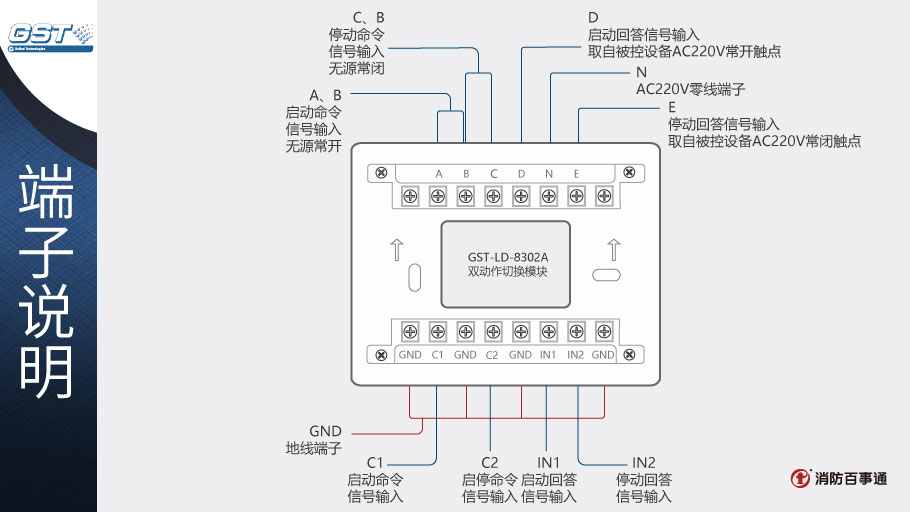 GST-LD-8302A端子说明