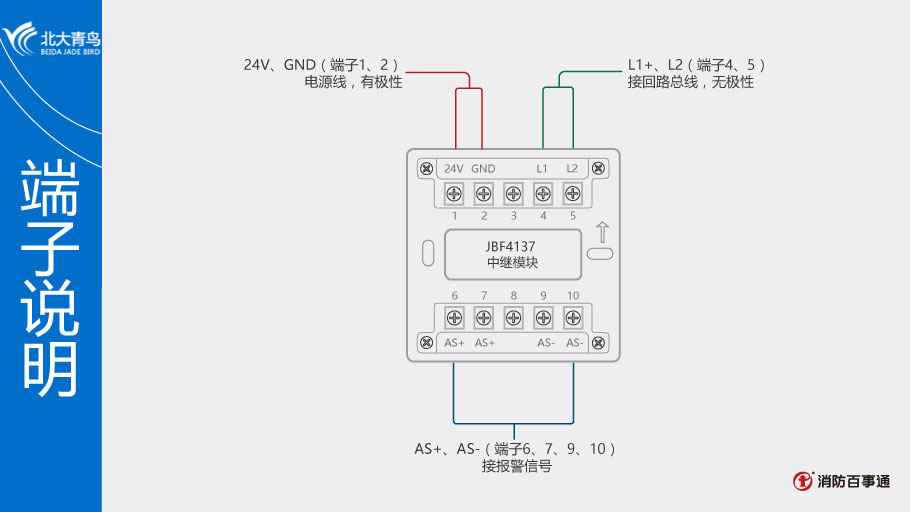 JBF4137中继模块端子说明