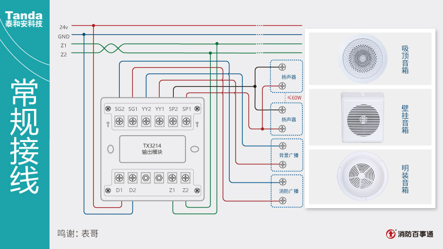 泰和安消防多线接线图图片