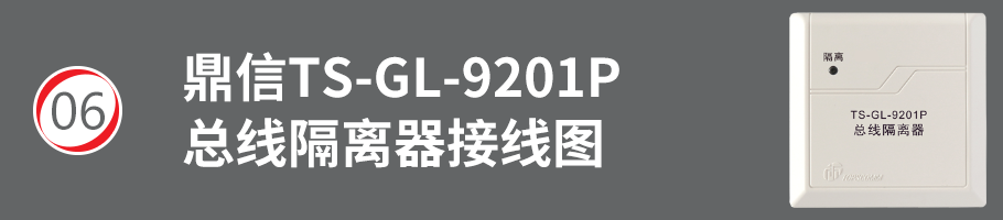 TS-GL-9201P总线隔离器接线
