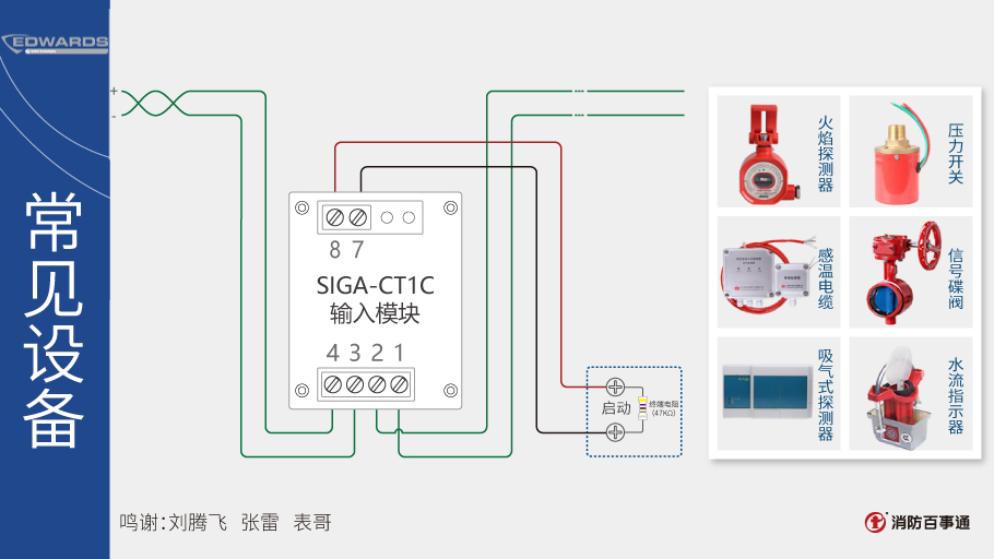 SIGA-CT1C输入模块接线