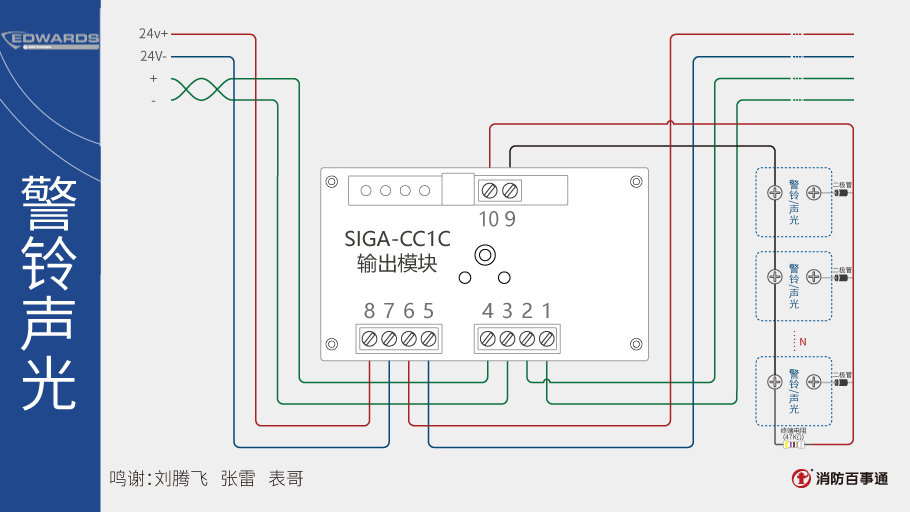 SIGA-CC1C输出模块接线