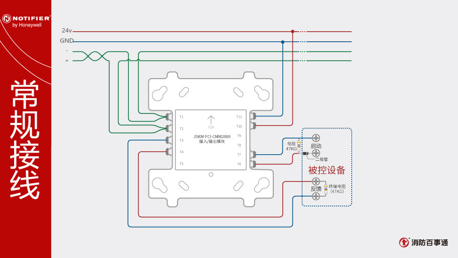 JSM-FCI-CMM2000输入/输出模块接线