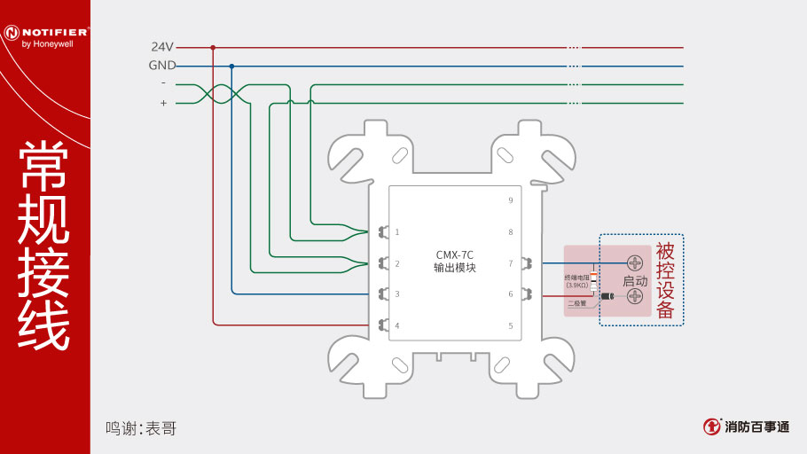 诺帝菲尔CMX-7C输出模块接线