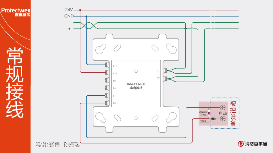 JKM-PCM-3C输出模块接线