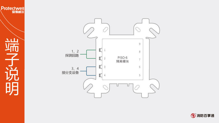 PISO-6隔离模块端子说明