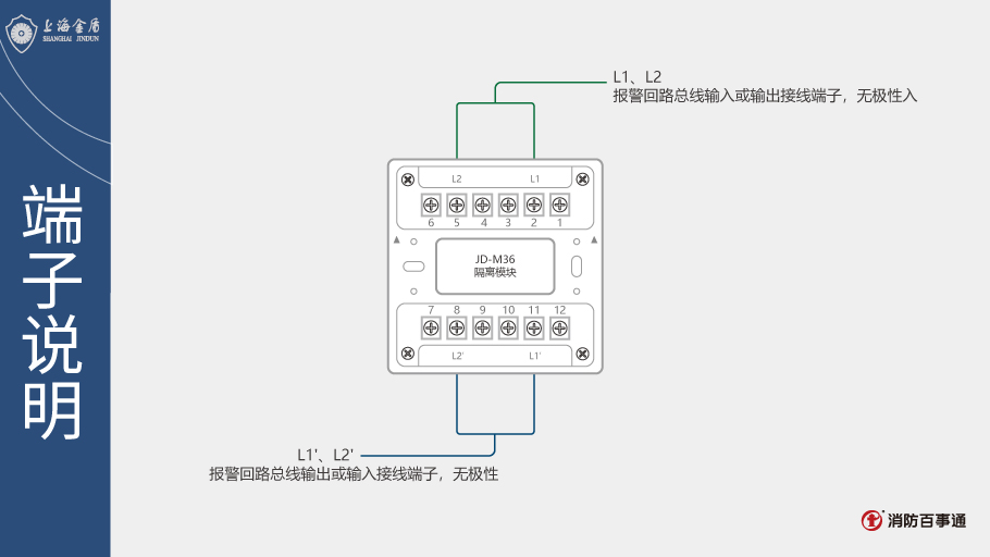 JD-M36隔离模块端子说明