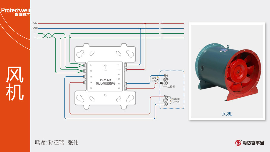 PCM-6D输入/输出模块接线