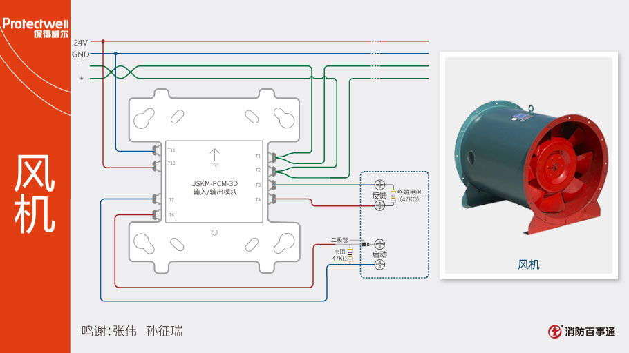 JSKM-PCM-3D输入/输出模块接线