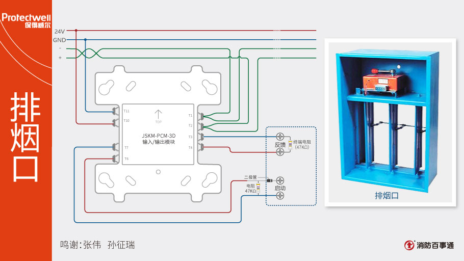 JSKM-PCM-3D输入/输出模块接线