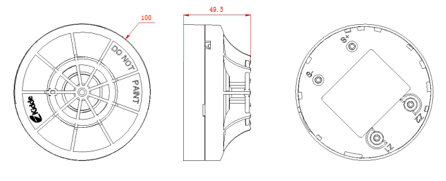 JTW-ZDM-GS8020探测器的外形结构示意图