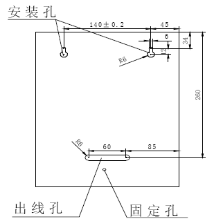 GS-ZF-8000火灾显示盘安装示意图