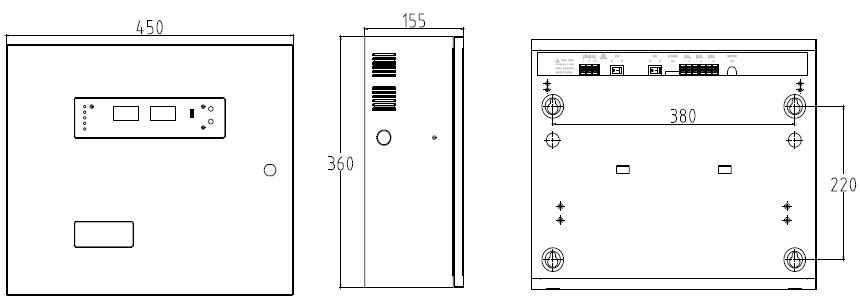 GS-PS-240电源箱外形示意图