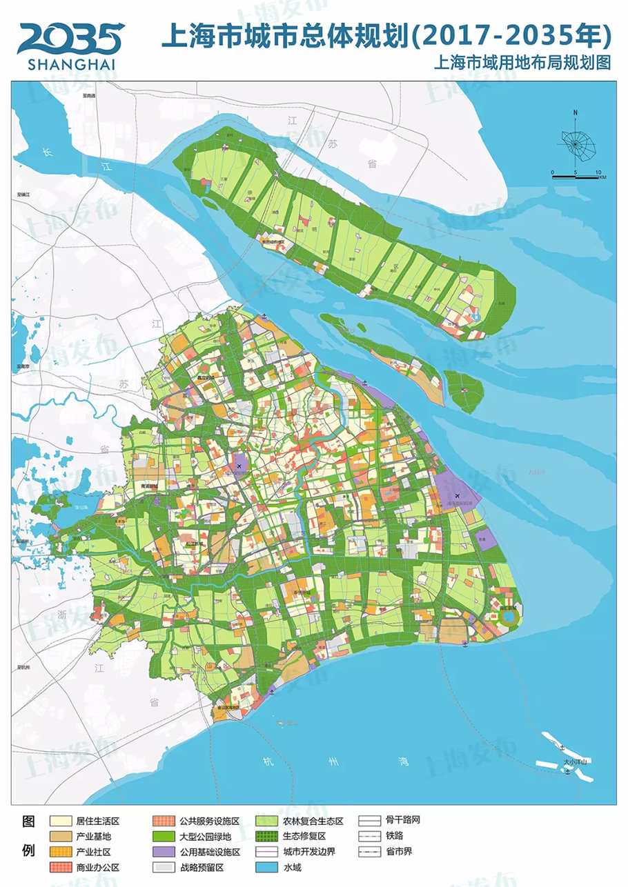 上海市域用地布局规划图