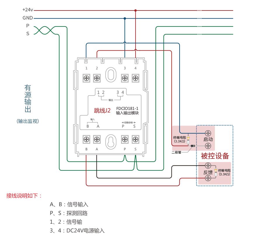 能美西科姆模块接线图图片