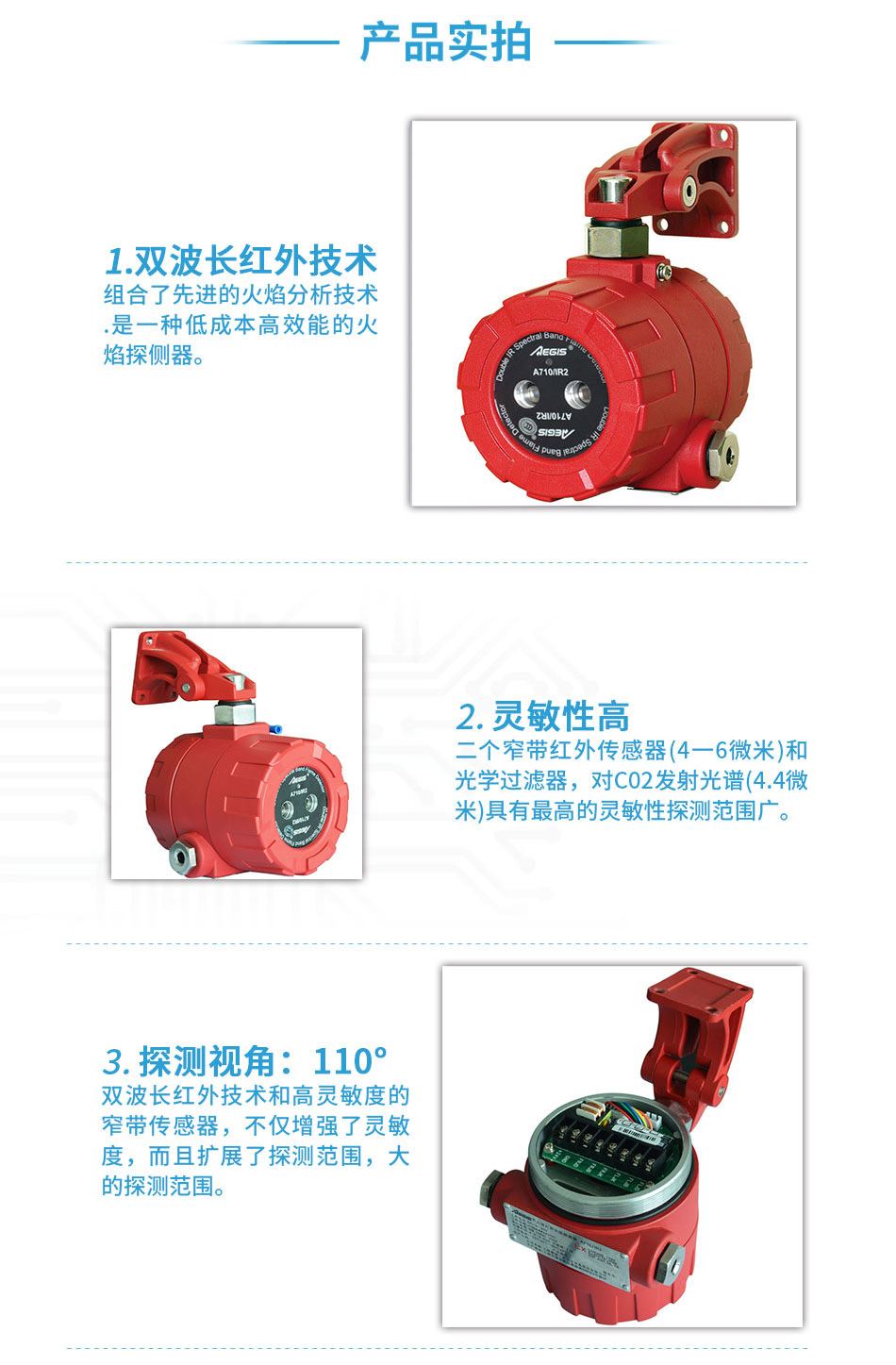 A710/IR2双波长红外火焰探测器