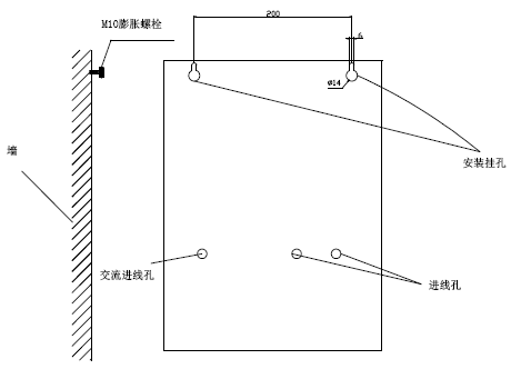 GST-DY-JA2200家用火灾报警控制器专用电源箱采用壁挂式安装