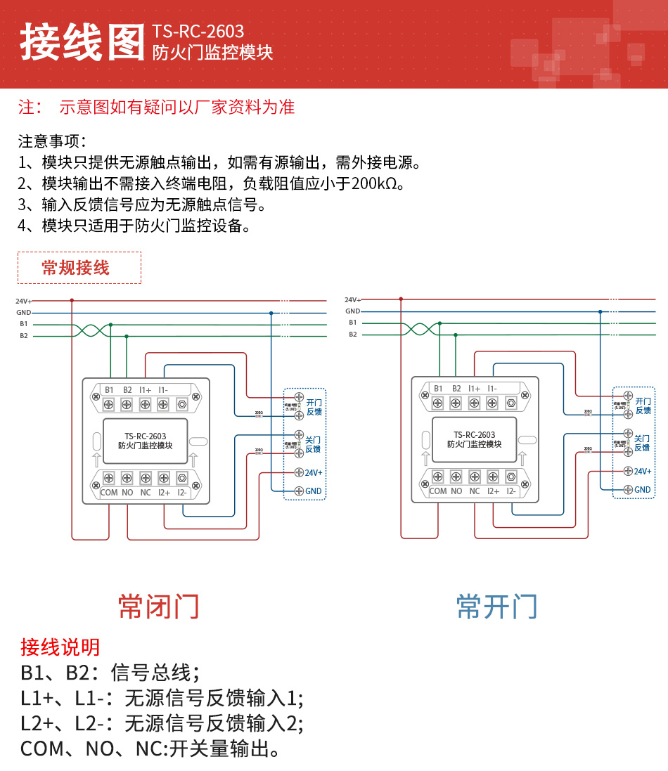 TS-RC-2603防火门监控模块