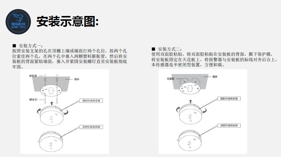 GS517L战马智能火灾烟雾报警器安装使用