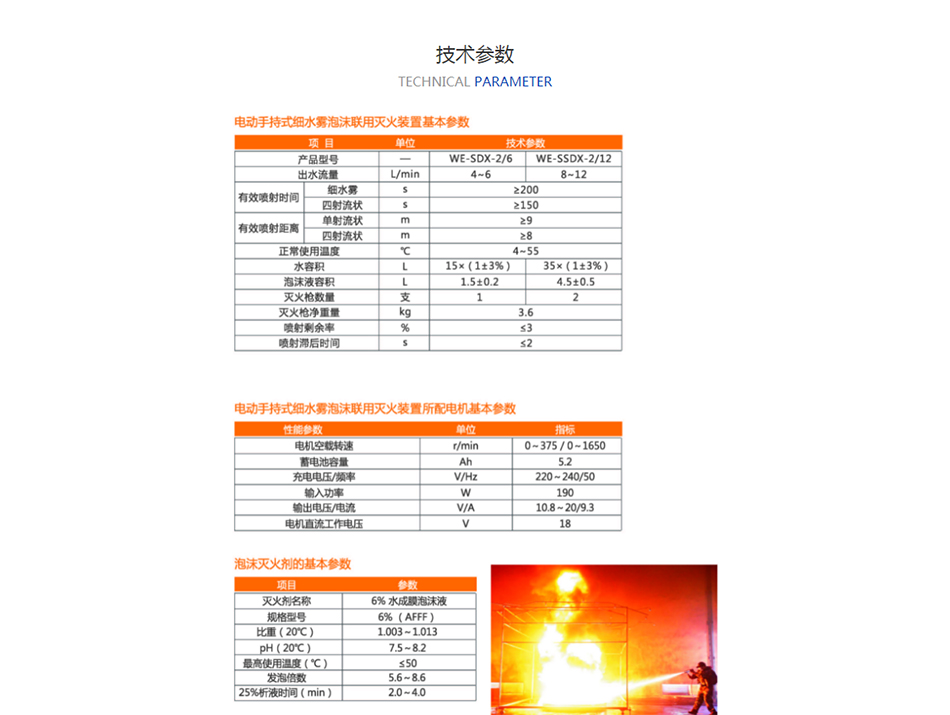 拉杆箱式细水雾泡沫联用灭火装置